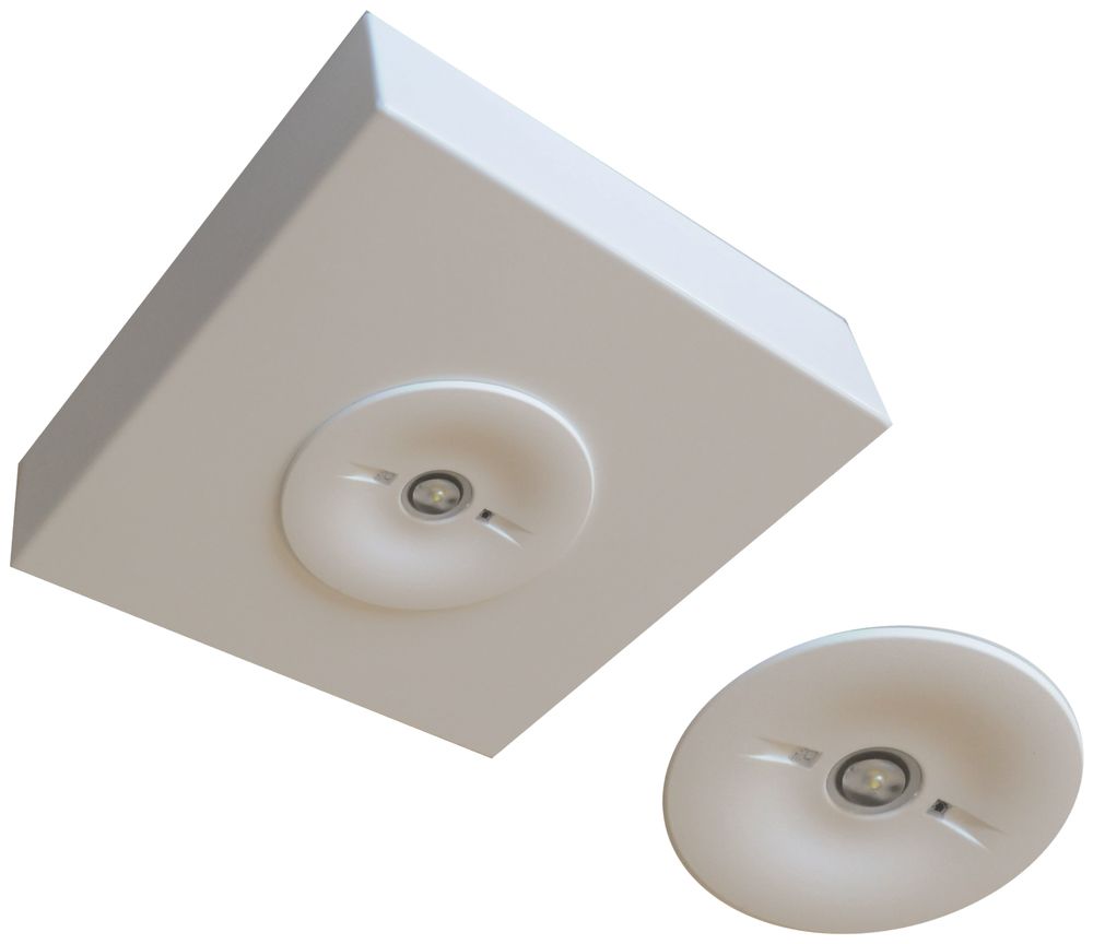 Antipanikspot Lumatec AL 1×2L-RW1-TA-EM, 2W, Einzelbatterie 1h, Hohldecke