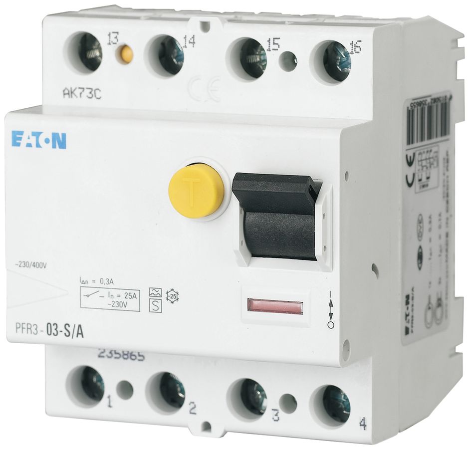 Interrupteur différentiel Eaton PFIM 4P 63A 300mA type S/A
