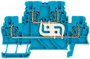Mehrstock-Reihenklemme Weidmüller ZDK 1.5V Zugfeder 1.5mm² 2 Etagen blau