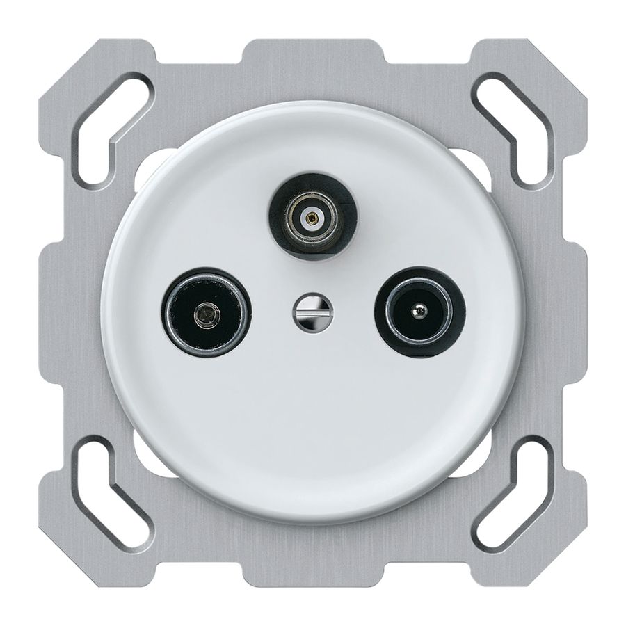 Prise antenne ENC TV-R-SAT origin prise de passage 5.5dB blanc