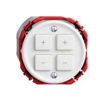 Station sec.variateur STANDARDdue Wiser SNAPFIX® 2 canaux 4 touches bc