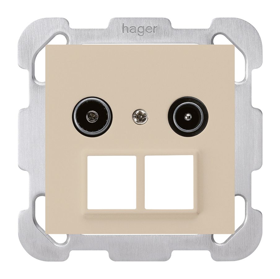 UP-Antennendose R/TV HMS kallysto B 19dB beige