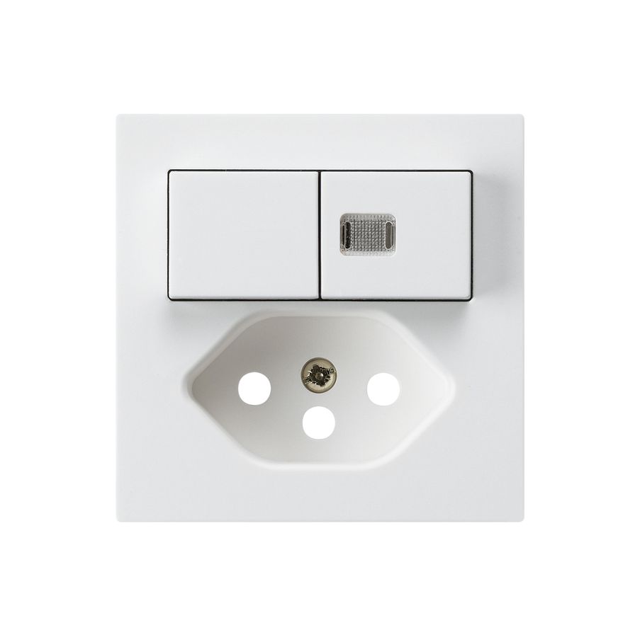 Frontset kallysto 60×60 weiss mit 1 Linse für Kleinkombi S1/T13