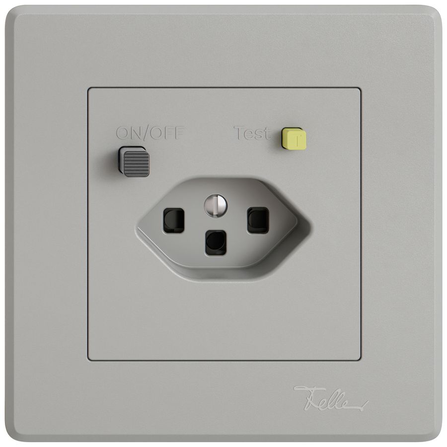 Prise FI ENC EDIZIO.liv  1×T23 avec shutter grc