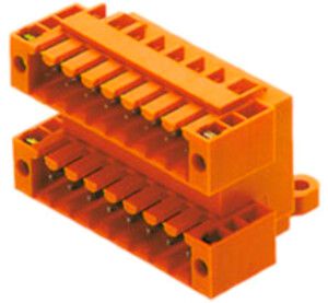 Stiftleiste Weidmüller SLD Flansch THT 3.5mm 20L 90° 3.2mm verzinnt orange