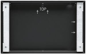 UP-Einbaugehäuse Hager schwarz WDW101 für 10" Touch-Panel