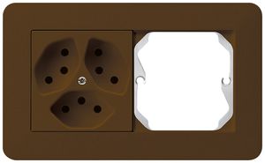 UP-Kombination kallysto.trend Gr.I-I horizontal 3×Typ 13+leer braun