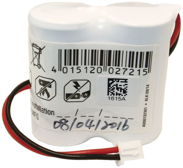 Accu ESYLUX pour SLB GL NiCd, 2.4V/1800mAh, câble 100mm, 22×45×45mm