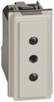 Steckdose Living Now italienischer Standard 1 Modul 10A sand