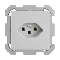 UP-Steckdose EDIZIOdue T23 16A hellgrau, mit Steckklemmen
