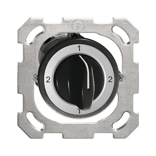 UP-Drehschalter FH 3/2P schwarz mit Drehgriff