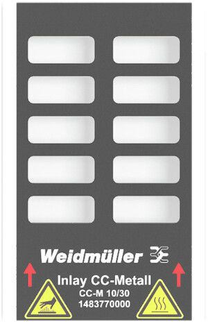 Inlay Weidmüller MetalliCard INLAY CC-M 10/30 p.marcatore di apparecchi