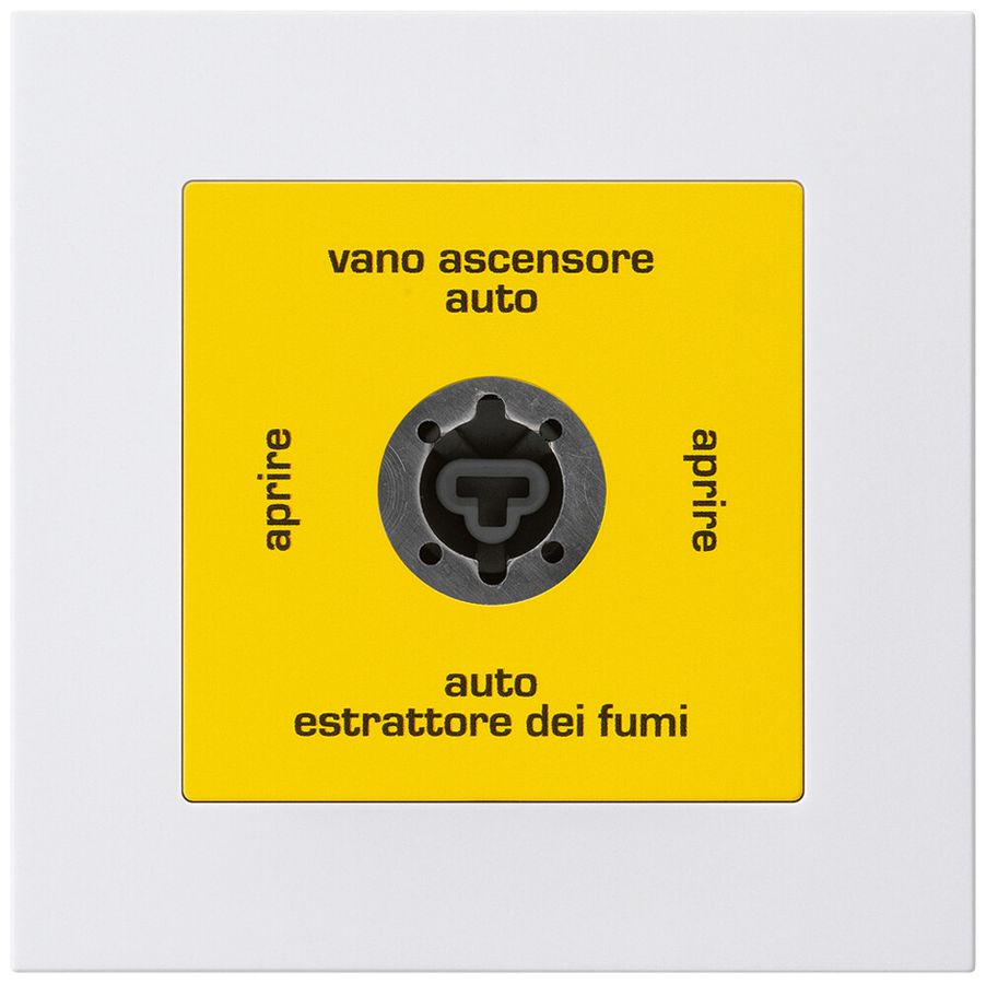 Interruttore a chiave INS kallysto.pro per estrattore fumi italiano bianco