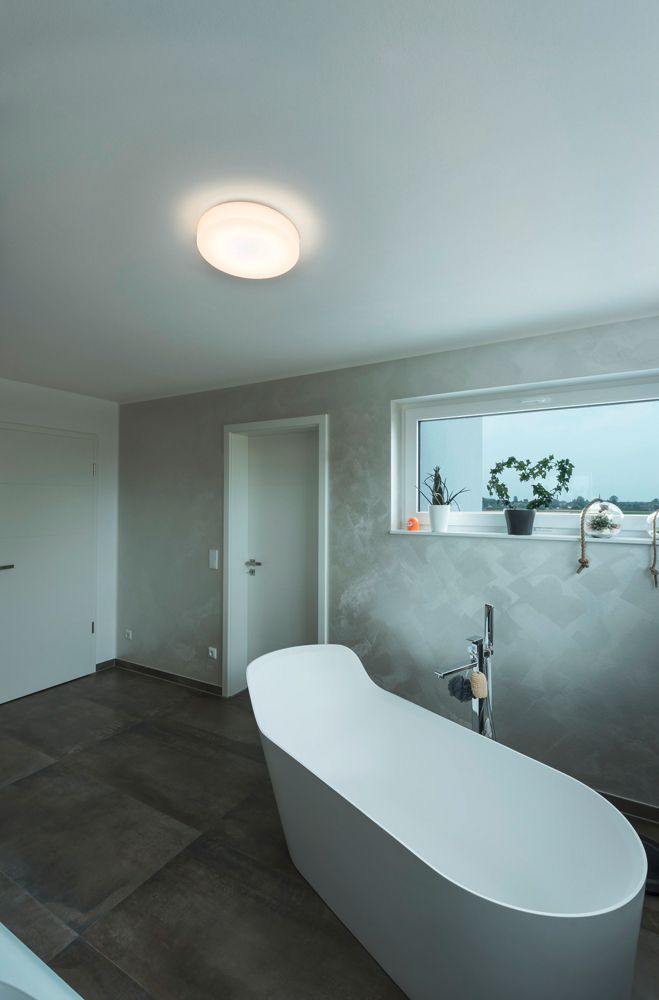 Plafonnier/applique LED SLV LIPSY 40 DRUM 18W 2000lm 3000/4000K IP44 350mm blanc