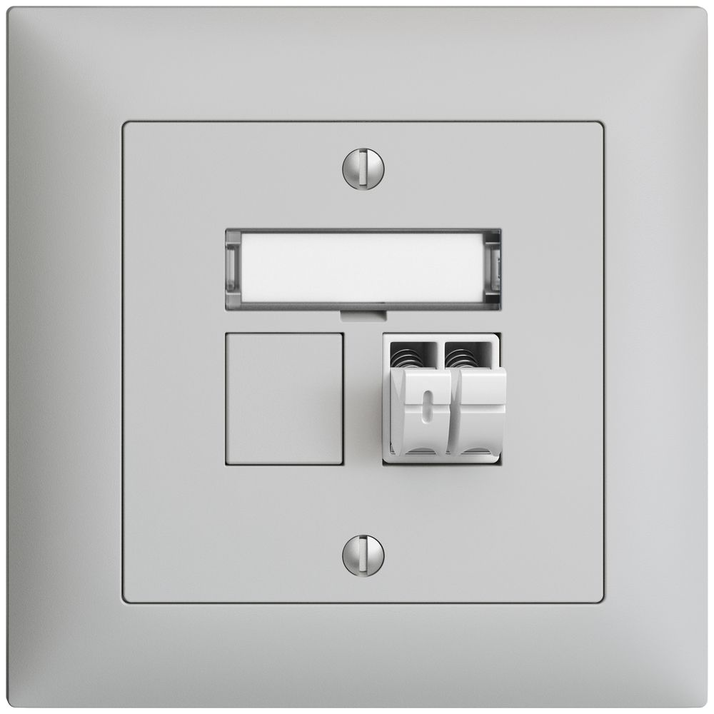 UP-Audiodose Push Type EDIZIOdue FMI, 1×, Beschriftungsset, hellgrau