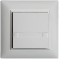 UP-Taster KNX 1-fach EDIZIOdue colore hellgrau RGB mit LED mit Papiereinlage