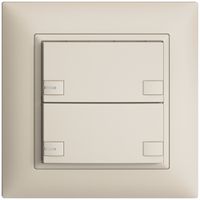 Pulsante INC KNX 2×EDIZIOdue colore crema RGB con LED