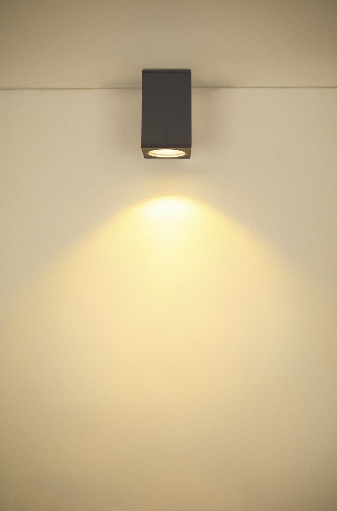 LED-Deckenleuchte SLV ENOLA SQUARE S 9W 580lm 3000/4000K IP65 anthrazit