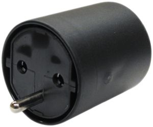 Adaptateur FIX CEE7/DE prise T12 fiche noir