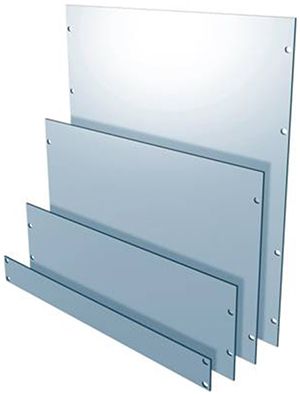 Blindfrontplatte 19" Minkels 5HE, alu