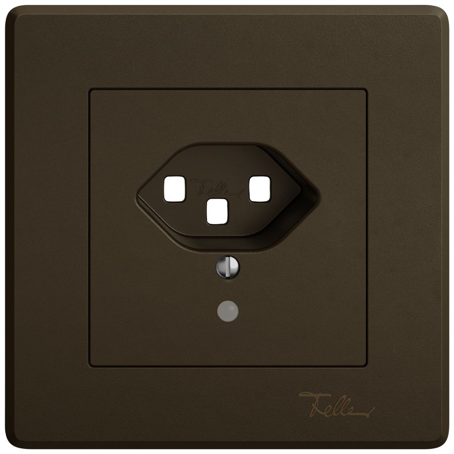 UP-Montageset EDIZIO.liv SNAPFIX® für Steckdose T23 mit Frontlinse br