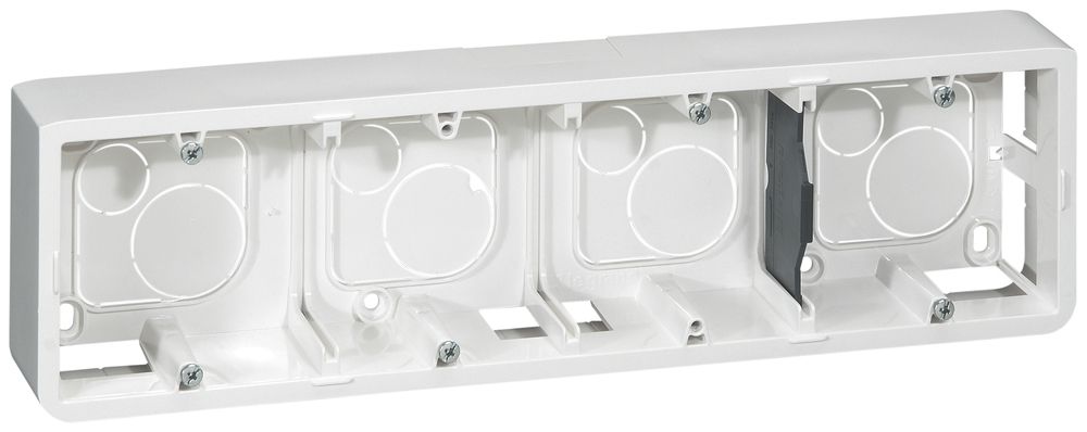 Boîtier AP MOS 1×2×4 modules blanc p=40mm