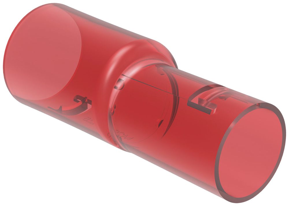 Übergangsmuffe Spotbox M20/25 rot transparent