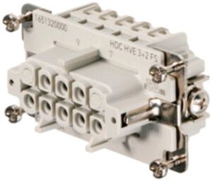 Insert femelle Weidmüller HDC HVE 830V 20A 5L à visser grd.4