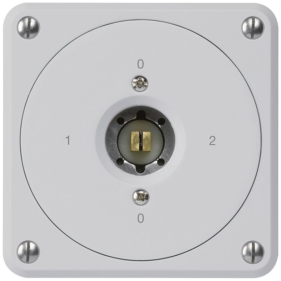 Interruttore a chiave quadrata INC robusto senza coperchio 2/1P grigio combi