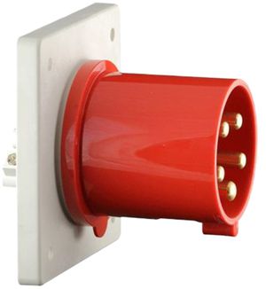 Spina d'attrezzi INS CEEtyp 5L 63A 6h IP44, contatto ottone