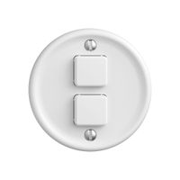 Montageset STANDARDdue SNAPFIX® komplett inkl.Tasten f.2×Taster vertikal ws