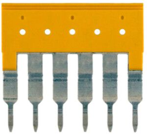 Connexion transversale Weidmüller ZQV 4/6 branché 6L 6.1mm isolé 32A jaune