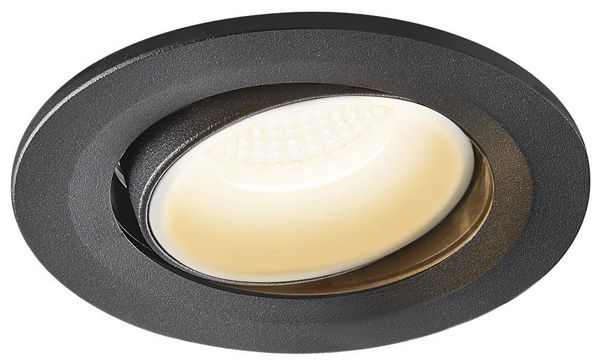 EB-LED-Downlight SLV NUMINOS MOVE S, 8.6W 250mA 730lm 3000K 20° sz/ws