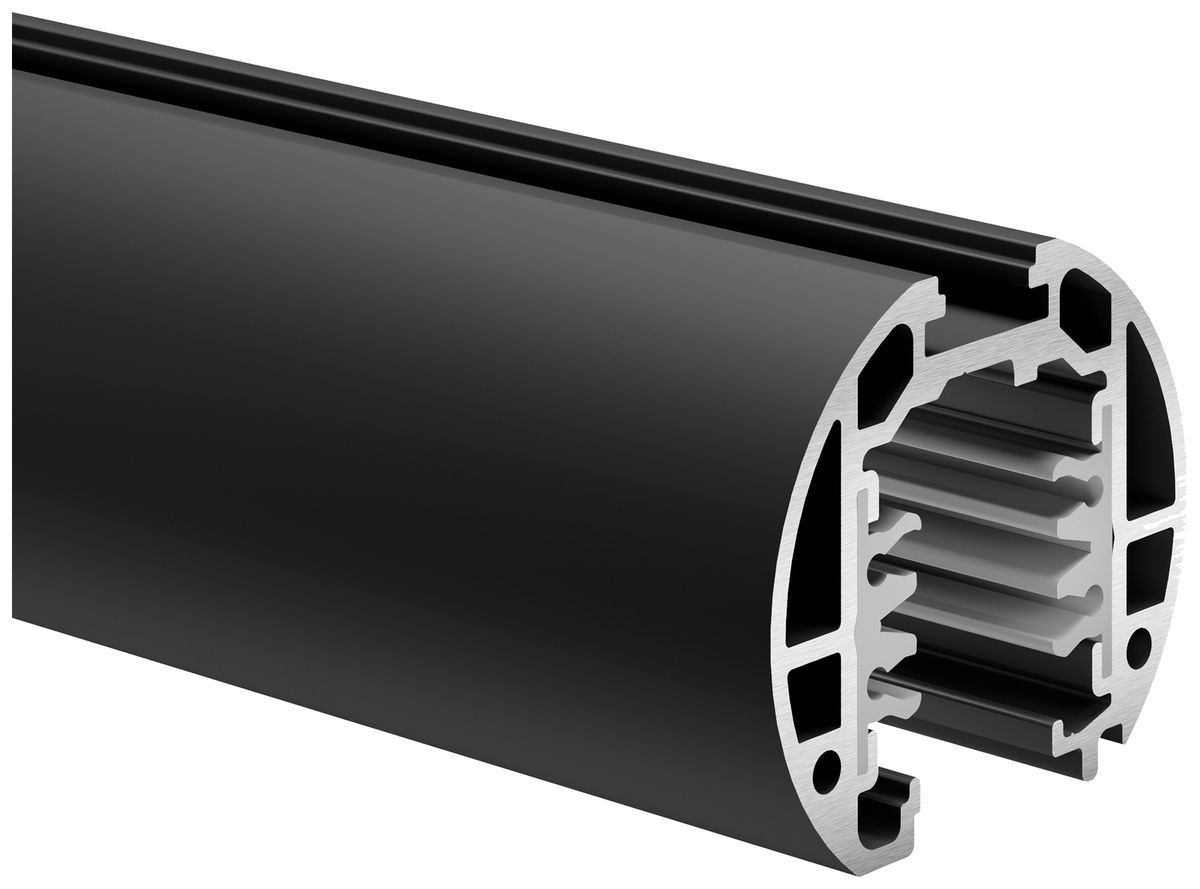 AP-Stromschiene Sylvania Lytespan ROUND 220…240V 3-Phasen DALI Al 2m schwarz