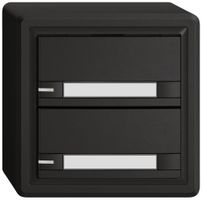 AP-Universaltaster EDIZIO.liv UNI SNAPFIX® 5…48V m.LED blau 2× 2-Tbed.Pap.sz