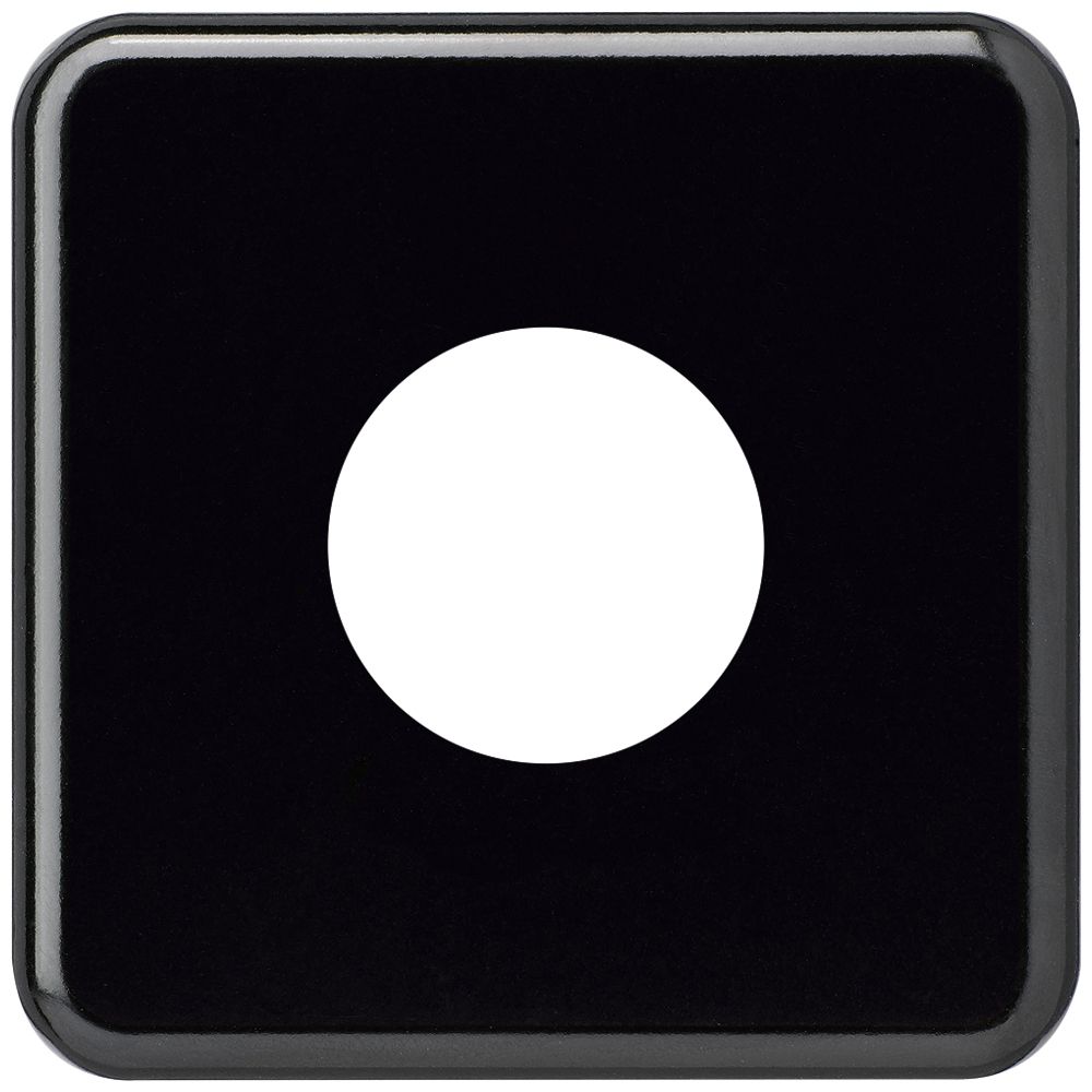 Placca di copertura basico II 43mm nero
