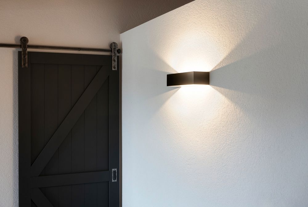 LED-Wandleuchte SLV LOGS IN L 17W 1100lm 3000K 300×100×70mm schwarz/gold