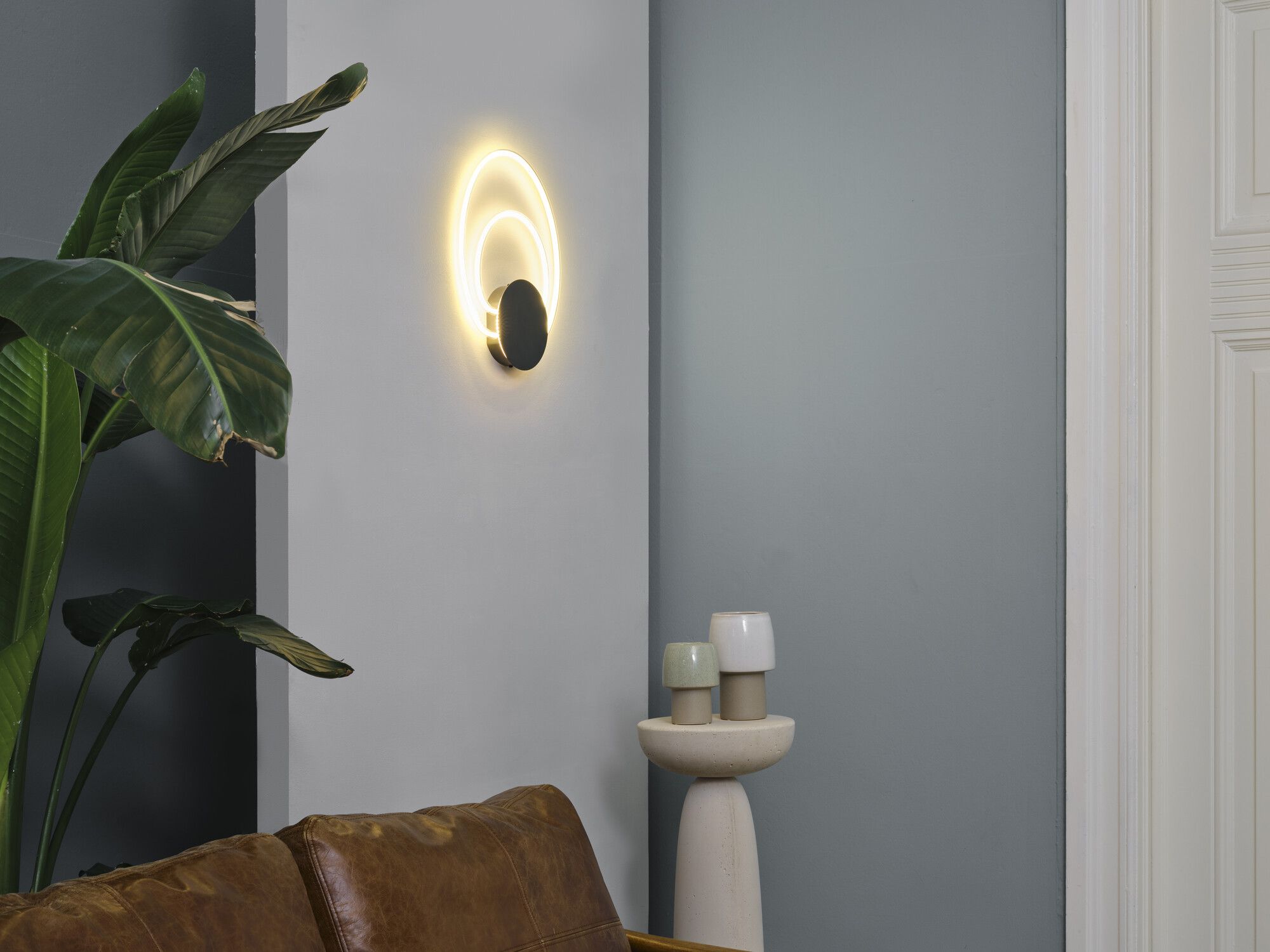 Applique LED LEDVANCE Decor Helios 12W 960lm 830 335×39×416mm gris