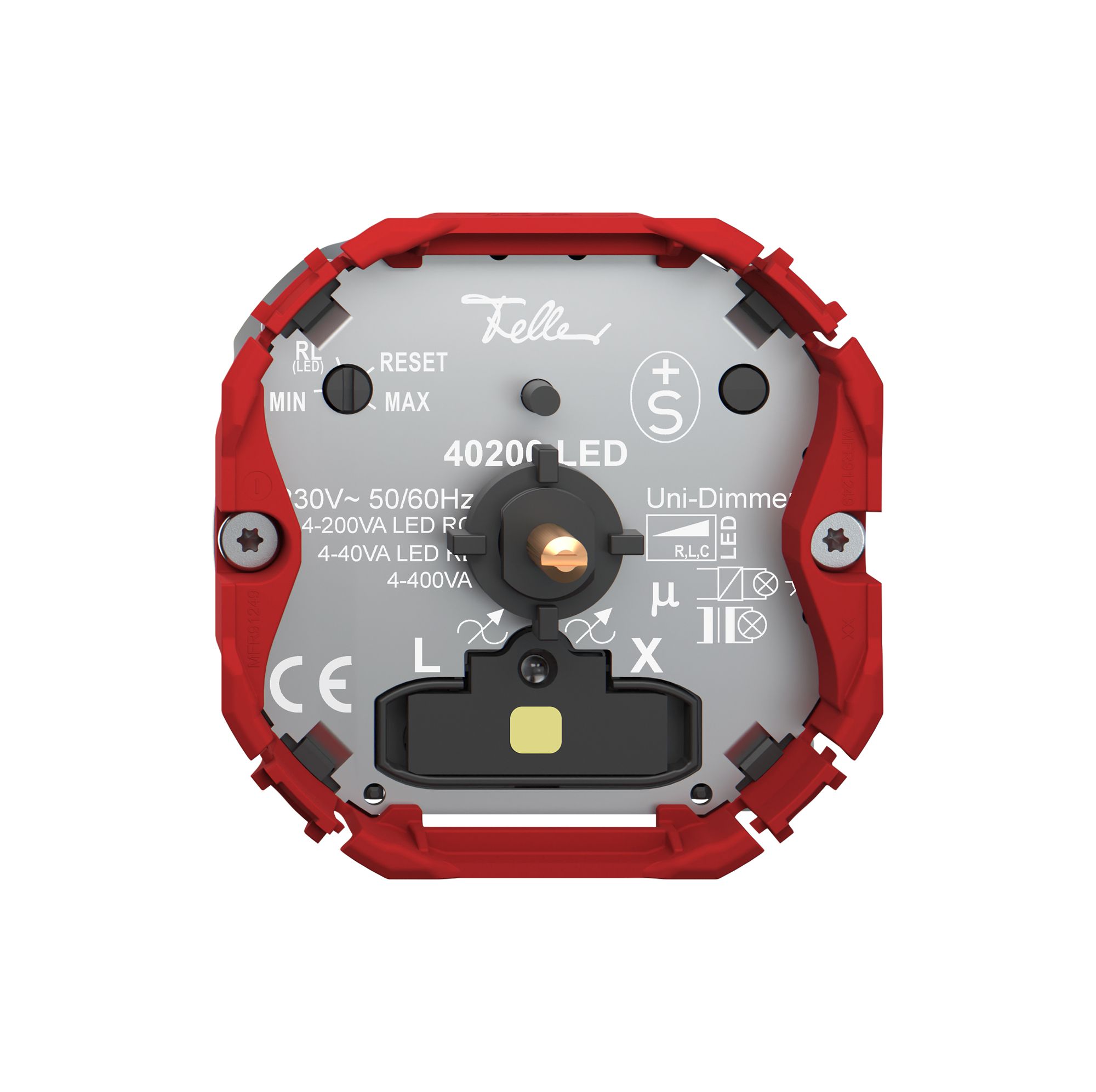 Regolatore Feller SNAPFIX® uni.lum.gi p.LED 4…400W/4…400VA/4…200W/VA