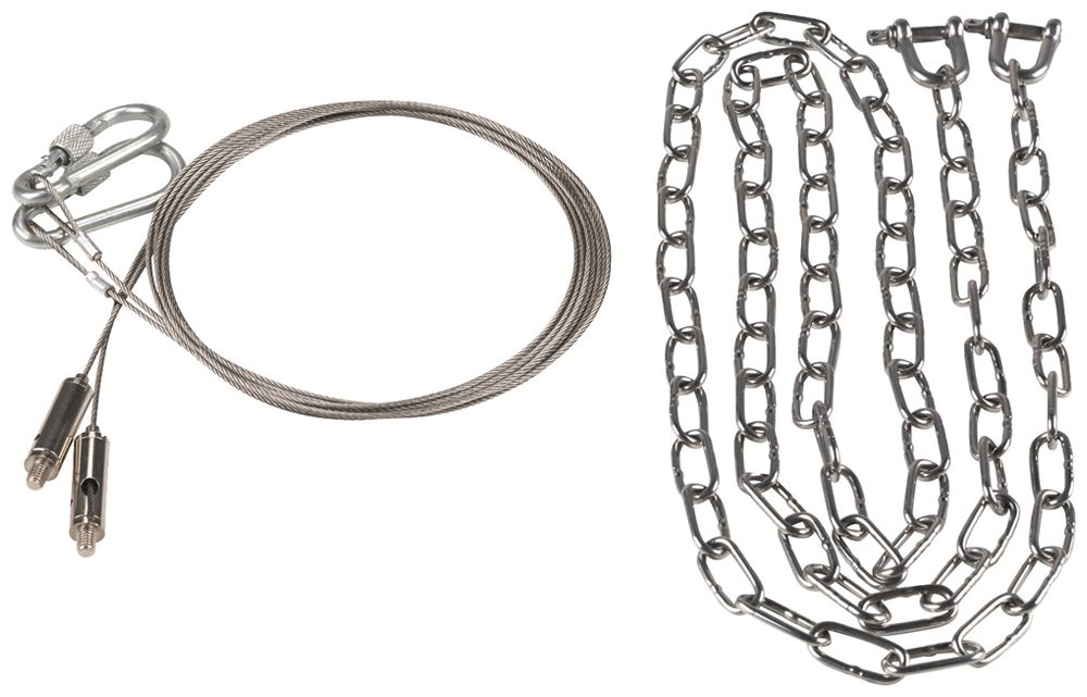 Suspension à corde SLV HIGHBAY acier affiné 1500mm