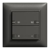 UP-Frontset Universaldimmer Szene 1K/2T ZEP 88×88mm schwarz