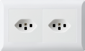 Combinazione INC KLI 1x2, Presa T23 + T23 bi