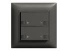 Frontset 2×Dimmer 2K/2T ZEP EDIZIOdue schwarz