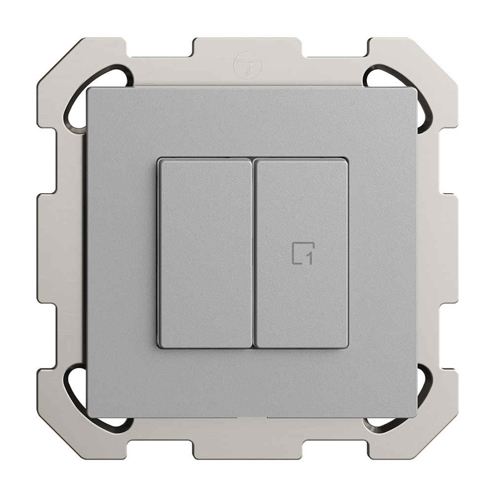 Interruttore INC 1K/2T scena WLAN Edue Wiser silver