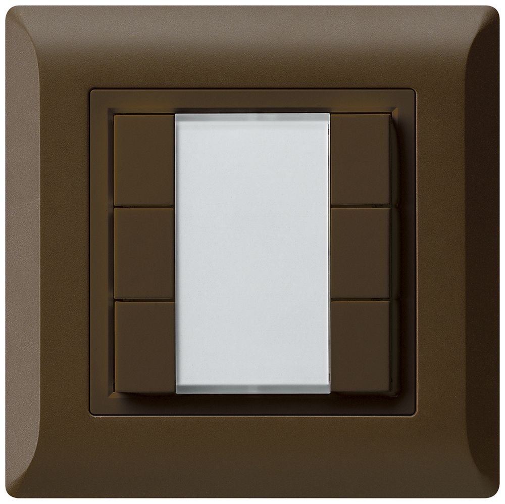 AP-Multifunktionstaster kallysto.line KNX RF 6-fach braun