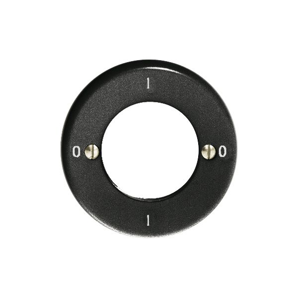 Frontset Feller 0-1-0-1 schwarz für Schlüsselschalter