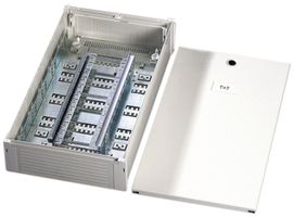 AP-Kombi-Verteilerkasten R&M für 12 Leisten weiss