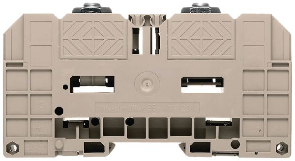 Borne à boulon Weidmüller WFF 120mm² 1000V 269A 2 connex.M10 TS35 beige
