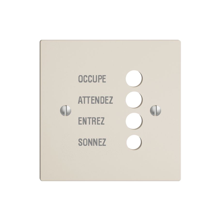 Plaque frontale EDIZIOdue crema français