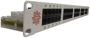Voice-Panel 19" ITplus 1HE, 50×RJ45, UTP, weiss